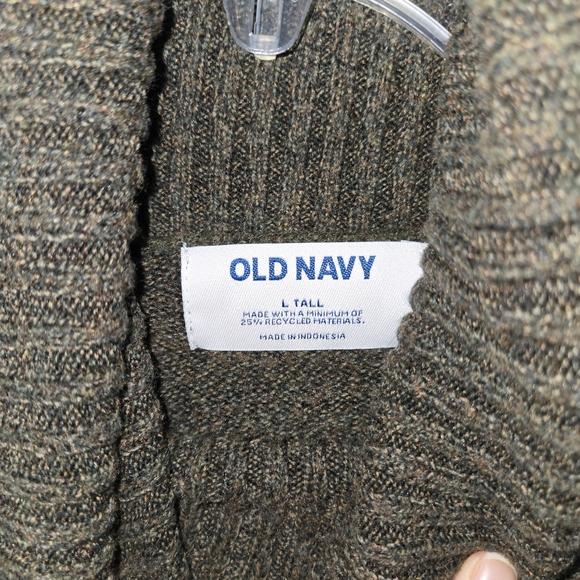 Old Navy Olive Knit Sweater - Picture 2 of 2